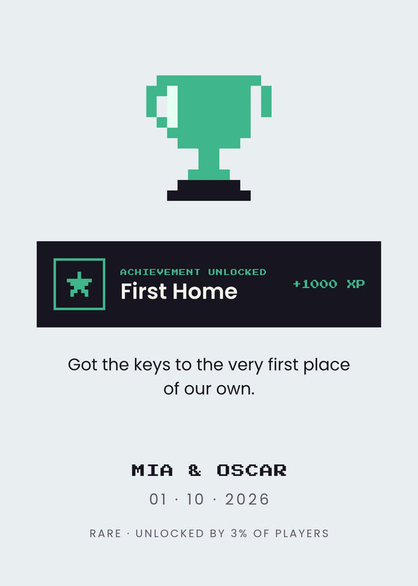 Achievement Unlocked – Personlig gamer-plakat af Pictumi Studio