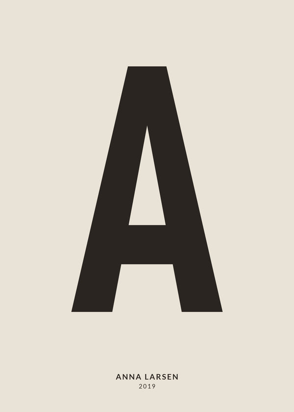 My Letter – Personlig bogstavplakat af Pictumi Studio