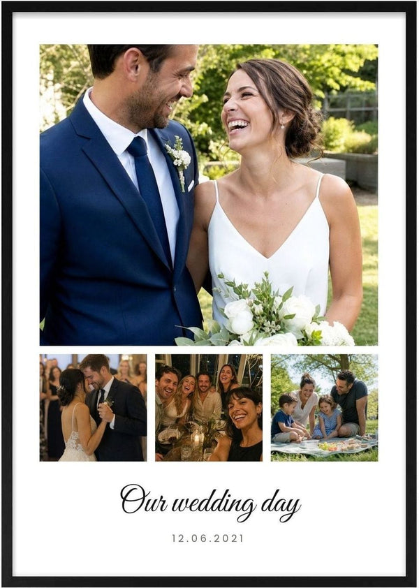 The Big Moment – Personlig fotocollage-plakat af Pictumi Studio