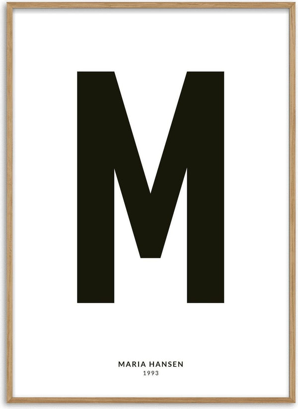 My Letter – Personlig bogstavplakat af Pictumi Studio