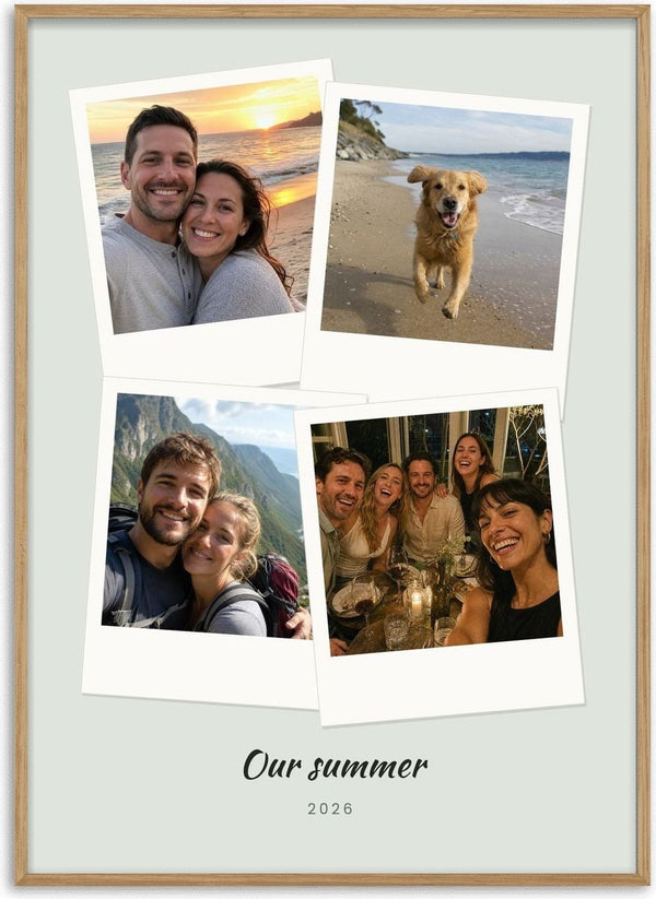 Polaroid Collage – Spredte fotos af Pictumi Studio