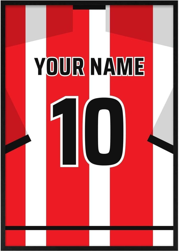 PSV – personlig fodboldtrøje-plakat af Pictumi Studio