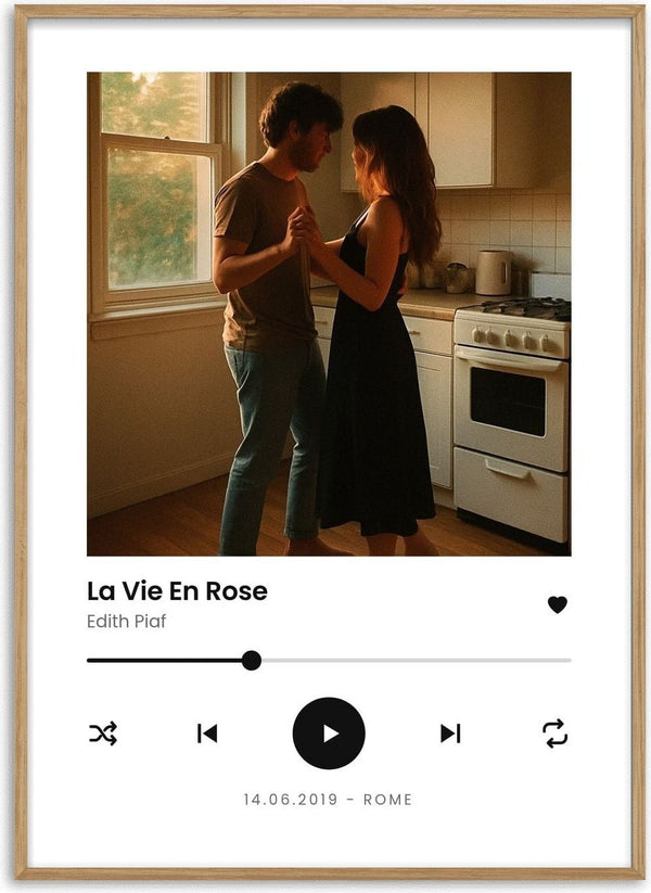 Jeres sang – personlig musikplakat af Pictumi Studio